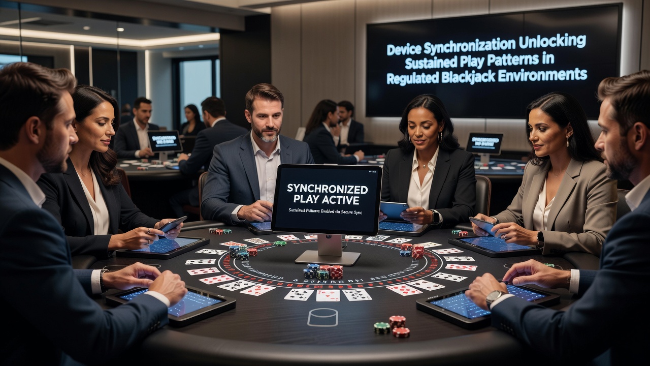 Visualisierung von Spielmustern und Synchronisationsdaten in regulierten Blackjack-Umgebungen