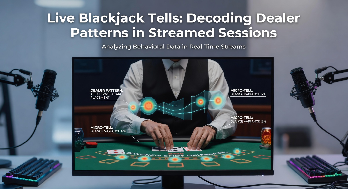 Ein Dealer verteilt Karten in einem Live-Blackjack-Stream, mit Nahaufnahme auf Hände und Karten